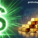 US Dollar index compared with gold price trend