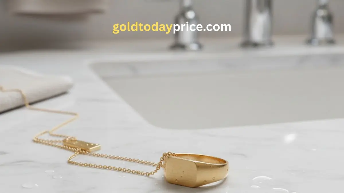 Protecting 18K gold from tarnish in water